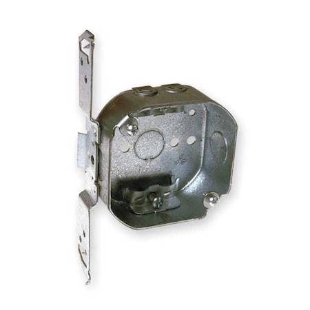Raco Electrical Box, 15.5 cu in, Octagon Box Type, 2 Gangs, Galvanized Steel, Octagon Shape 164
