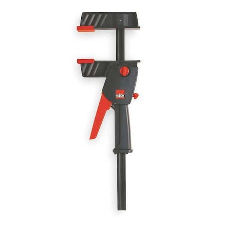 Bessey 12" Bar Clamp, High Impact Plastic Resin Handle and 3 1/4 in Throat Depth DUO30-8
