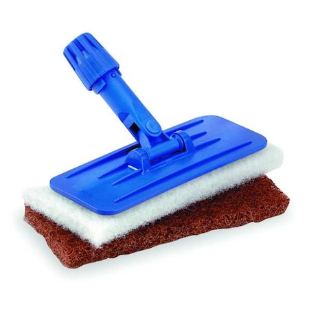 Zoro Select 10 in Swivel Pad Holder, Blue 280195