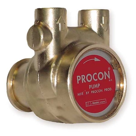 Procon Pump, Rotary Vane, Brass, Max. Flow (GPH): 346 114B330F11XX