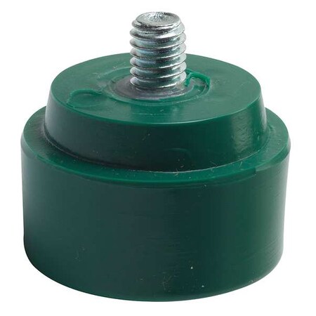 Nupla Hammer Tip, Tough, Vinyl, Green, Fits 6XFW7 15124