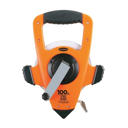 Keson 100 ft Engineer's Tape Measure, 3/8 in Blade NRS10100H