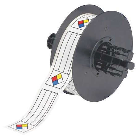 Brady Label, Red/Yellow/Blue/White, Labels/Roll: 300 B30-246-595-NFR