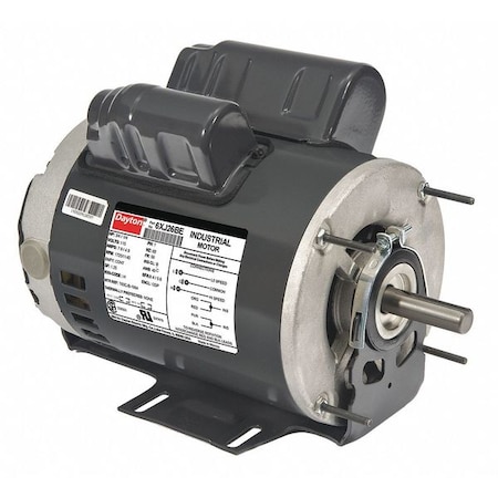 Dayton Capacitor-Start/Run General Purpose Motor, 1/4 hp, 3/4 hp HP, 115V AC Voltage, 56 Frame 6XJ26