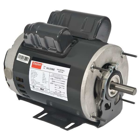 Dayton Capacitor-Start/Run General Purpose Motor, 1 hp, 1/3 hp HP, 208-230V AC Voltage, 56 Frame 6XJ36