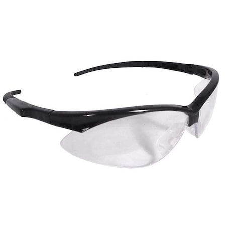 Radians Rad-Apocalypse, Safety Glasses, Anti-Fog, Clear Lens, Black Frame, Half-Frame AP1-11