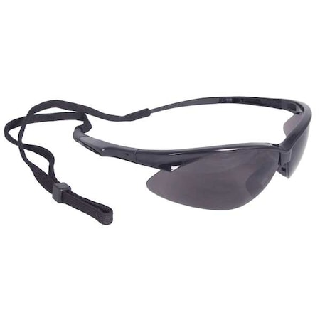Radians Rad-Apocalypse, Safety Glasses, Uncoated, Smoke Lens, Black Frame, Half-Frame AP1-20