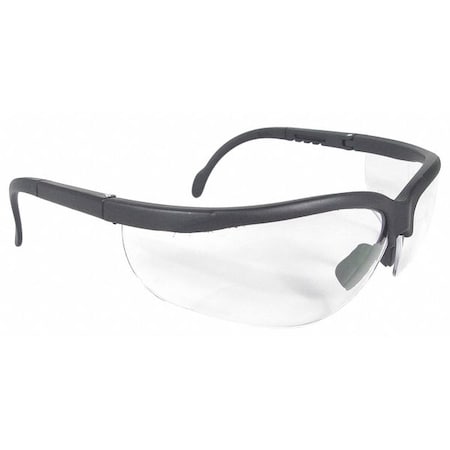 Radians Journey, Safety Glasses, Anti-Scratch, Clear Lens, Black Frame, Half-Frame JR0110ID