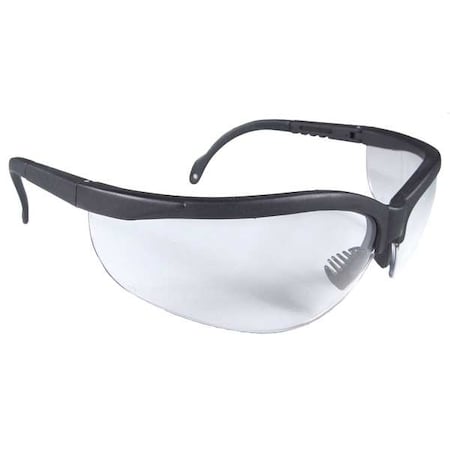 Radians Journey, Safety Glasses, Anti-Fog & Anti-Scratch, Clear Lens, Black Frame, Half-Frame JR0111ID