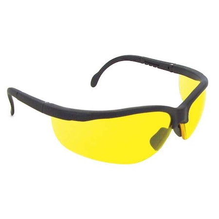 Radians Journey, Safety Glasses, Anti-Scratch, Amber Lens, Black Frame, Half-Frame JR0140ID