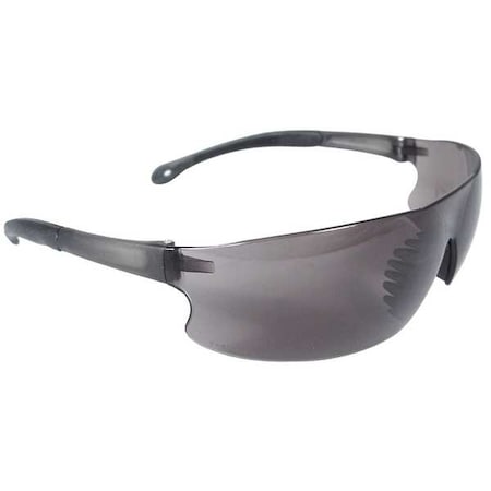 Radians Rad-Sequel, Safety Glasses, Anti-Scratch, Smoke Lens, Smoke Frame, Frameless RS1-20