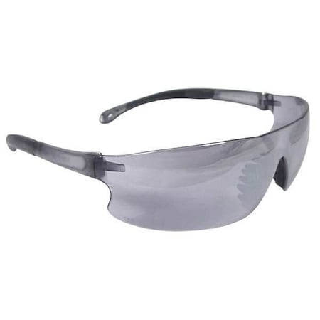 Radians Rad-Sequel, Safety Glasses, Anti-Scratch, Silver Mirror Lens, Silver Frame, Frameless RS1-60