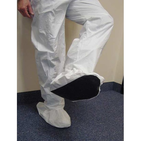 International Enviroguard Disposable Shoe Covers, Microporous, White, Slip Resistant Sole: Yes , L 8103
