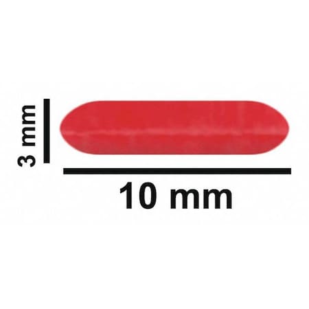 Sp Scienceware STIR BAR, PTFE, FLEA MICRO, RED, 10X3MM 371210022