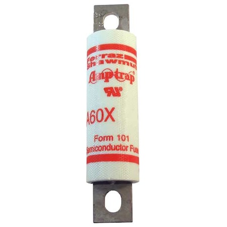 Mersen Semiconductor Fuse, 100A, Fast-Acting, 600V AC, Bolt-On A60X100-4