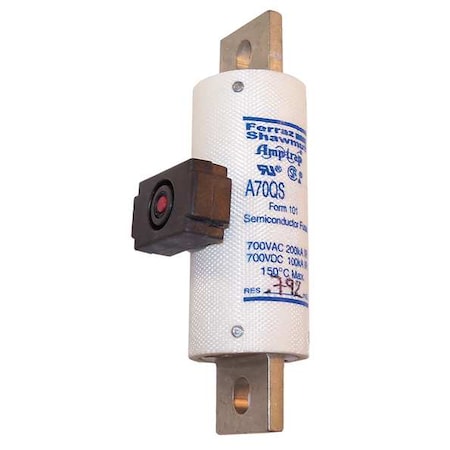 Mersen Semiconductor Fuse, 125A, Fast-Acting, 700V AC, Bolt-On A70QS125-4IL