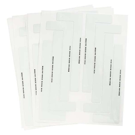 Brady Floor Marking Tape, Polyester, No Legend, White, 1 in W., 10 mil Thickness, 56 PK 81867