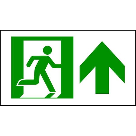 Brady Exit Sign, Aluminum, 14" W, 5" H, No Legend, White 81908