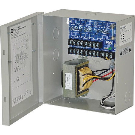 Altronix Power Supply, Outputs 8, Amps 6 AL168CB