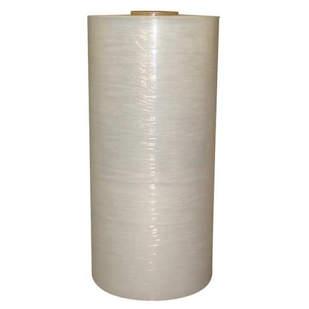 Zoro Select Stretch Wrap, 20" W x 5000 ft. L, 80 ga, Cast Style, Clear, Standard Duty 15C012