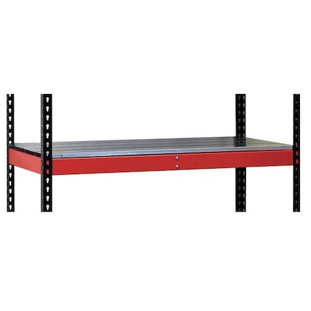 Hallowell Additional Shelf, Red, Assembled, 48 In. W FKRL4824E-ME