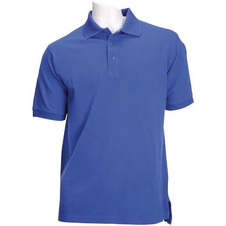 5.11 Tactical Polo Shirt, 100% Cotton, Button, Academy Blue, M 41060