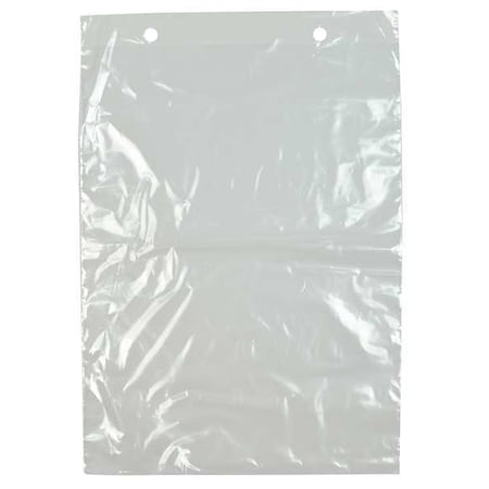 Zoro Select Open Poly Bags, 20" x 15", 2 mil, Clear, None, 750 PK 6XZT9