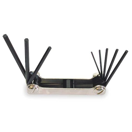 Eklind 8 Piece SAE Fold-Up Hex Key Set, 20811 20811