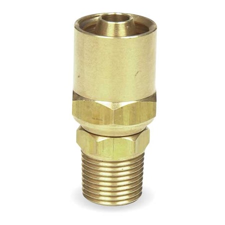 Speedaire Hose End, For ID 3/8 In, 3/8 In NPT, Brass 6X424
