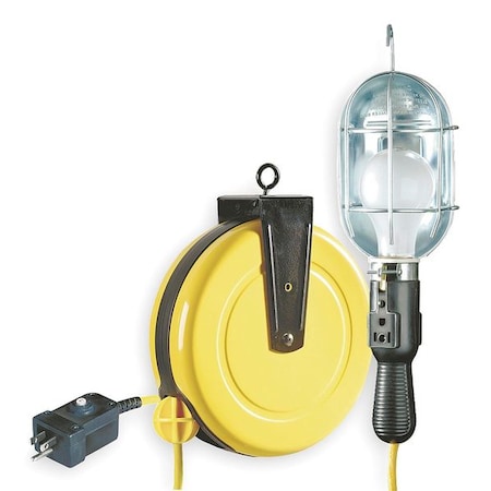 Lumapro LUMAPRO Incandescent Cord Reel Light, Max. Amps: 7.0 A 6X756