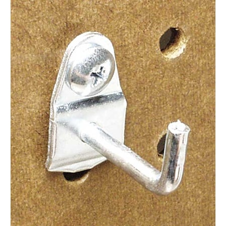 Triton Products 1-1/8 In. Single Rod 90 Degree Bend Steel Pegboard Hook for 1/8 In. and 1/4 In. Pegboard, PK10 71119