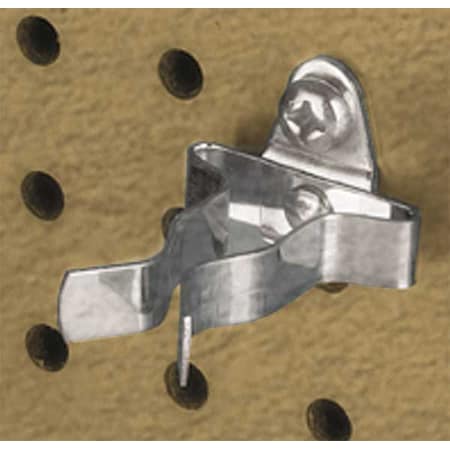 Triton Products 3/4 In. to 1-1/4 In. Hold Range Steel Ext Spring Clips for 1/8 In. and 1/4 In. Pegboard, PK10 73107