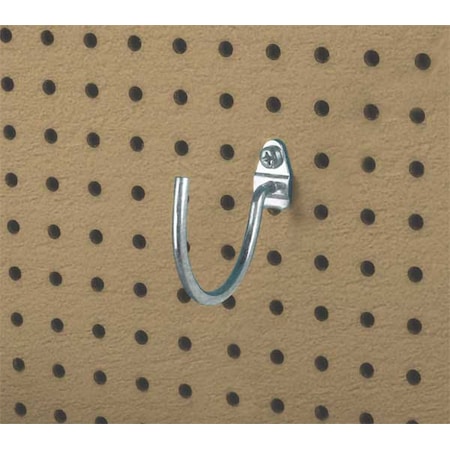 Triton Products 3-3/4 In. Curved Steel Pegboard Hook for 1/8 In. and 1/4 In. Pegboard, PK10 75230