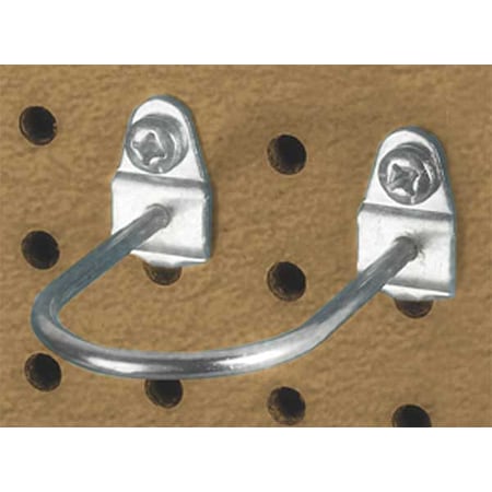 Triton Products 1-3/4 In. I.D. Steel Double Mount U-Shape Pegboard Hook for 1/8 In. and 1/4 In. Pegboard, PK5 76325