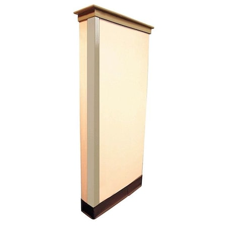 ZORO SELECT Corner Guard, Beige, 1-1/2W X 48"H 6YDF6