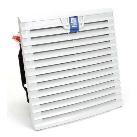 Rittal Wet-Location Square Axial Fan, Square, 230V AC, 1 Phase, PBT Plastic, 10 1/8 in W. 3240100