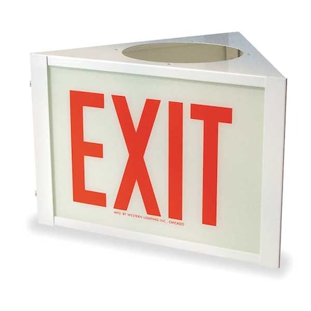 Hubbell Killark Ext Sgn, Wht, 9 1/4in, 4W, 13 25/32 in Height, 9 1/4 in Width VEXA100B