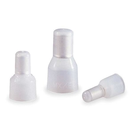 Ideal Crimp Wire Connector, 18 AWG Max, Clear, Nylon Insulation, 600 V, 1000 PK 30-146