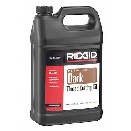 RIDGID Pipe Thread Cutting Oil, 1 gal, Can, Black 70830