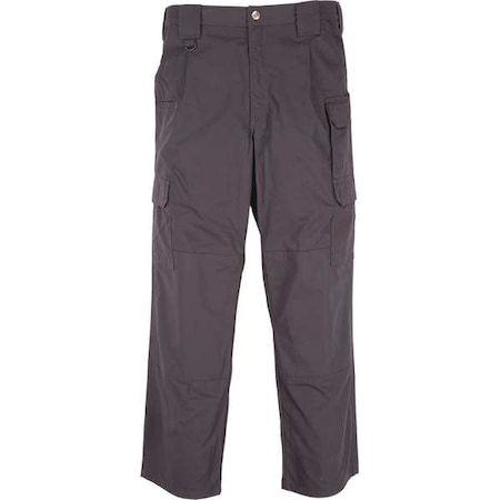 5.11 Men's Tactical Pants, 36 in, Charcoal, PTFE Treated 65%/35% Poly Cotton/Ripstop 74273