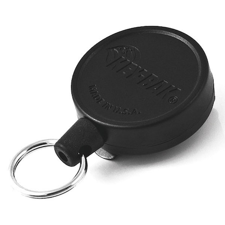 Key-Bak Key Reel, Split Ring Type, Black #6