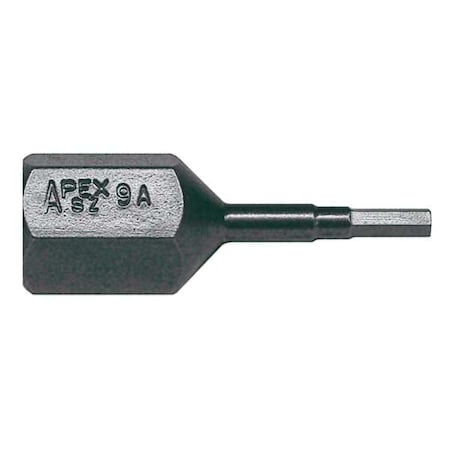 Apex Tool Group Torsion Bit, SAE, 7/16", Hex, 3/32", 1-3/8" SZ-9-A