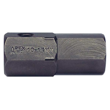Apex Tool Group Torsion Bit, Metric, 5/8", Hex, 17mm, 1-9/16" SZ-10-17MM