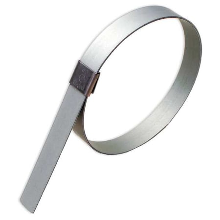 Band-It Hose Clamp, Galv.CS, Min.Dia. 3/4 In., PK10 GRP149