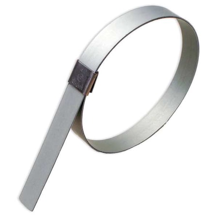Band-It Hose Clamp, Galv.CS, Min.Dia. 3/4 In., PK10 GRP189