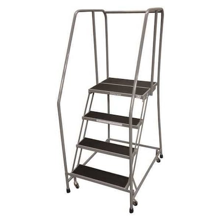 Cotterman 70 in H Steel Rolling Ladder, 4 Steps, 450 lb Load Capacity 1004R2630A2E20B3C1P6