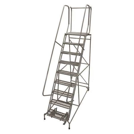 Cotterman 120 in H Steel Rolling Ladder, 9 Steps, 450 lb Load Capacity 1009R2632A2E20B4C1P6