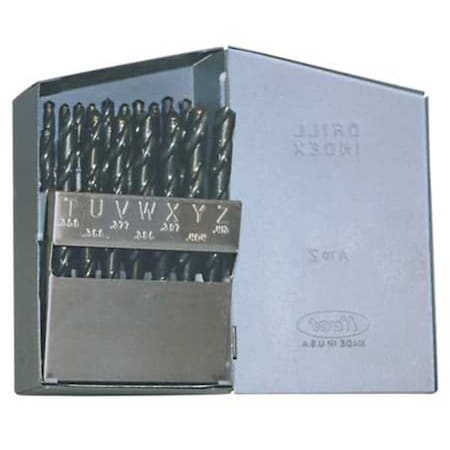 Chicago-Latrobe 26PC 135 Degree Heavy-Duty Jobber Length Drill Set Chicago-Latrobe 150ASP-TN TiN HSS A - Z 41801