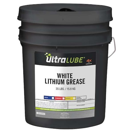Ultralube White Lithium Grease, 5 Gal., NLGI Gr2 10309