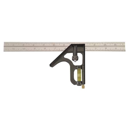 Johnson Level & Tool Combination Square, 12 In, Zinc Steel Head 400EM